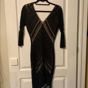 Never work black lace dress